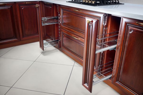 Cherry Cabinet Refacing in Lufkin